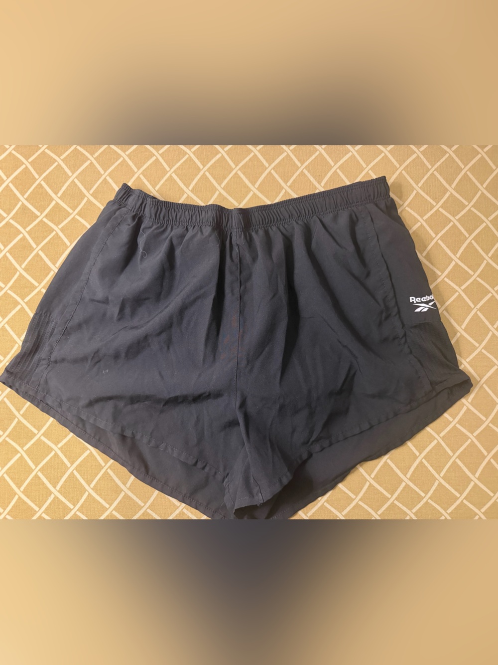Reebok Men’s Medium Black Running Shorts Lightweight Athletic Gym Workout